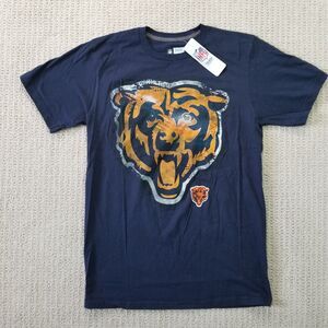 Chicago Bears Tshirt Mens Navy Blue Size Medium NFL Team Apparel NEW